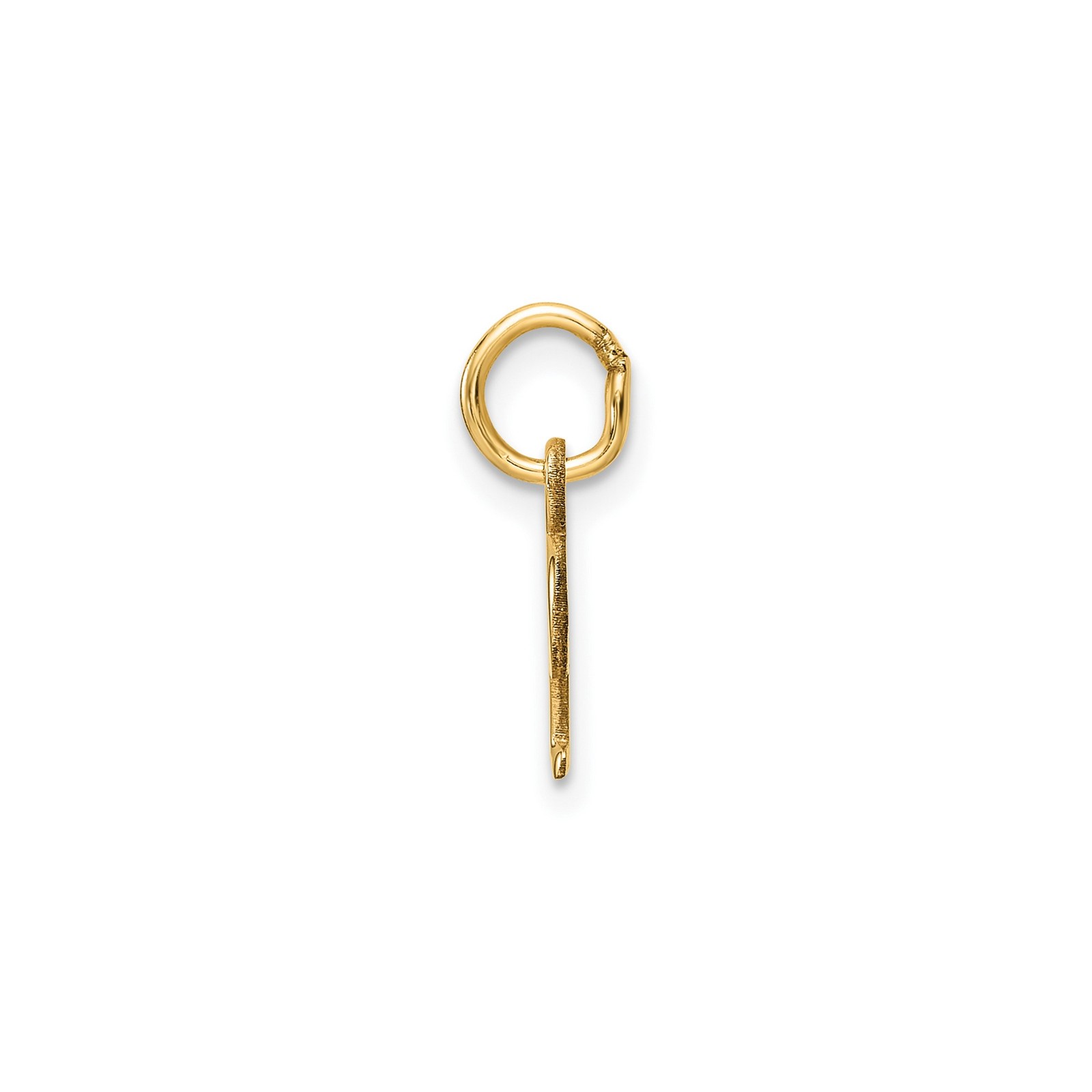 14k Yellow Gold Initial P Pendant Charm Polished Block Letter for Necklace