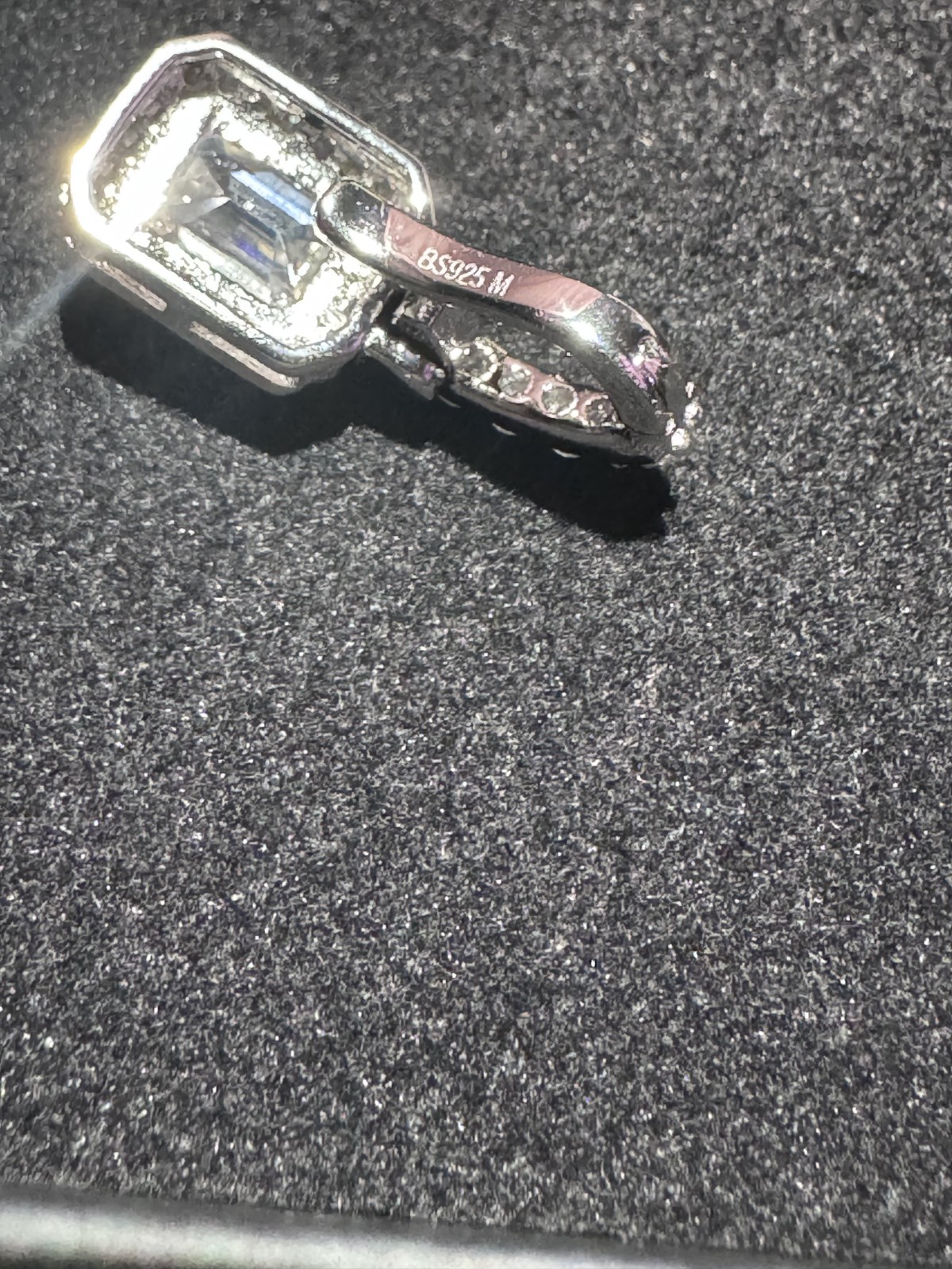 925 Sterling Silver Moissanite Pendant Enhancer Hinge Bail