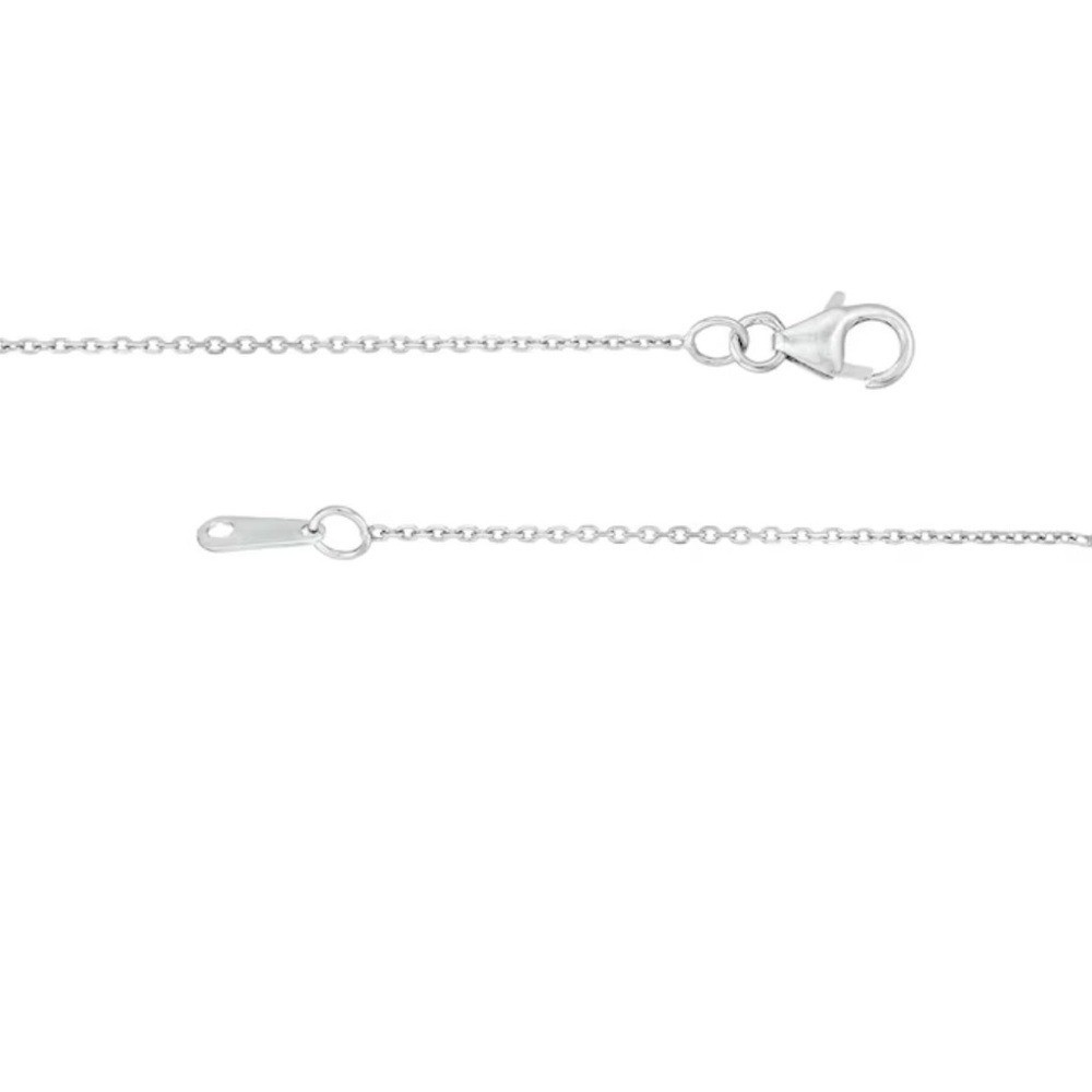 1/2 CT TW Diamond Interlocking Hearts Pendant 10K White Gold You Me US