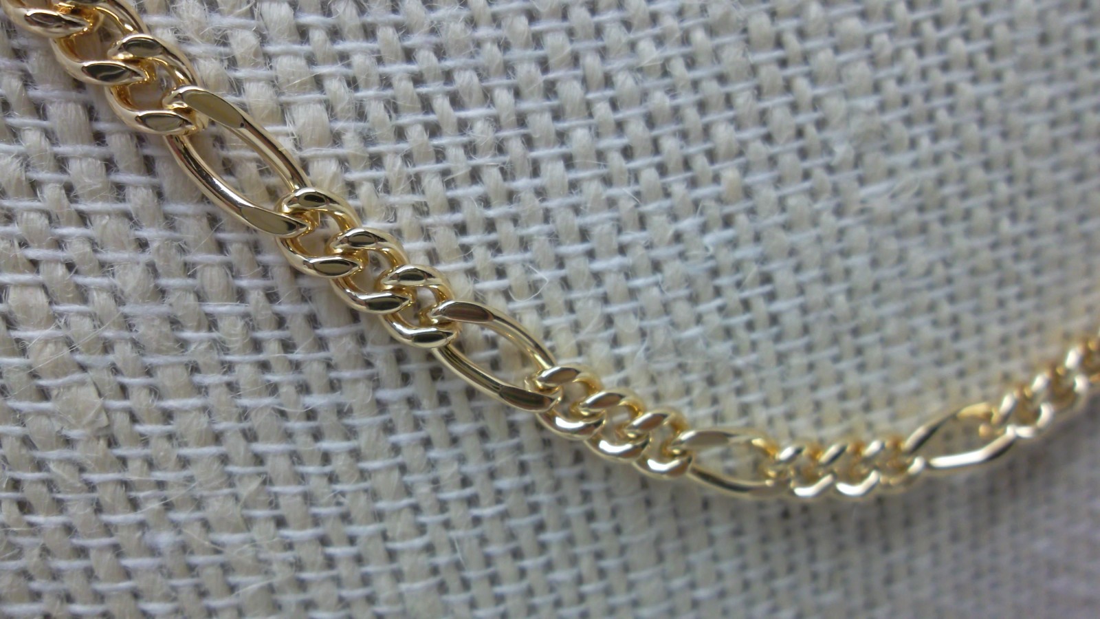 ITALY 18 K GP Italian Byzantine Chain Necklace & Bracelet Set * CLASSIC STYLE