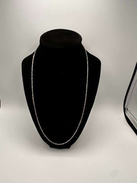 Italian 925 Sterling Silver Margarita Sparkle Chain Necklace 18 Inch