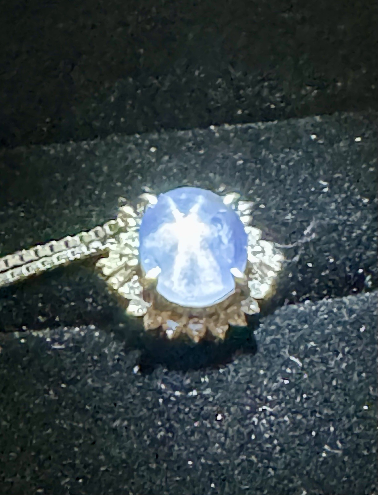 La Soma Star Sapphire Diamond Platinum Necklace Extra Fine Quality Adjustable
