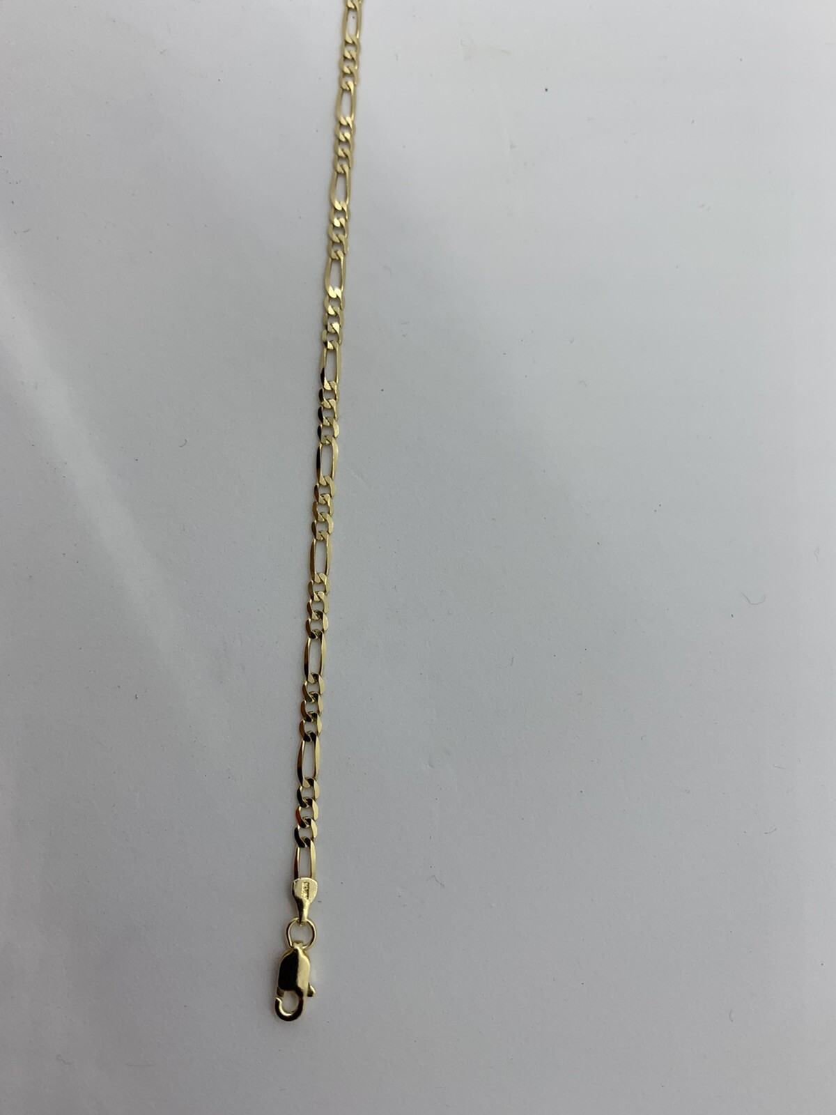10K Solid Gold Figaro Link Chain Women’s/Men’s Necklace Chain 2mm-10.5mm 16-30″