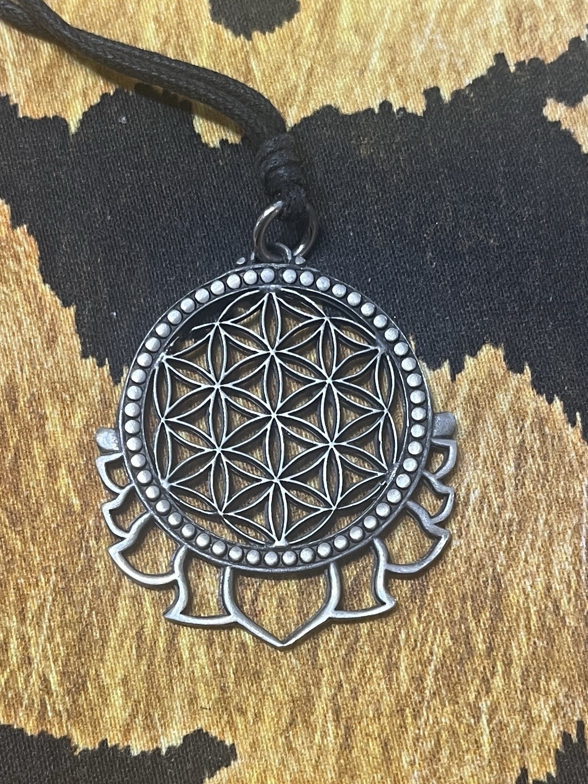 Flower of Life Mandala Pendant Charm Necklace Medallion Fine Spiritual Gift