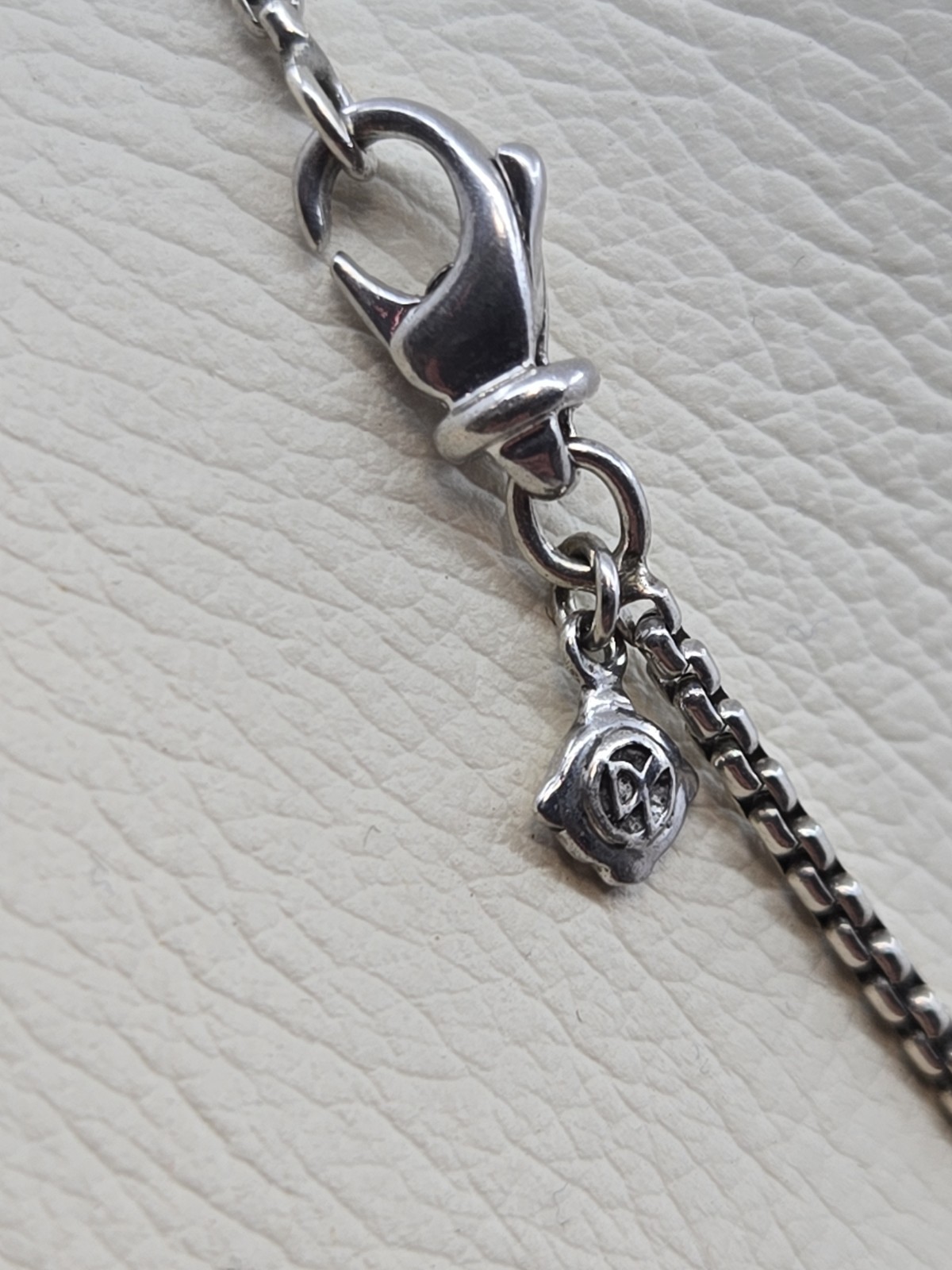David Yurman Box Chain, 2.5mm , Sterling Silver, 16 Inch, Mint