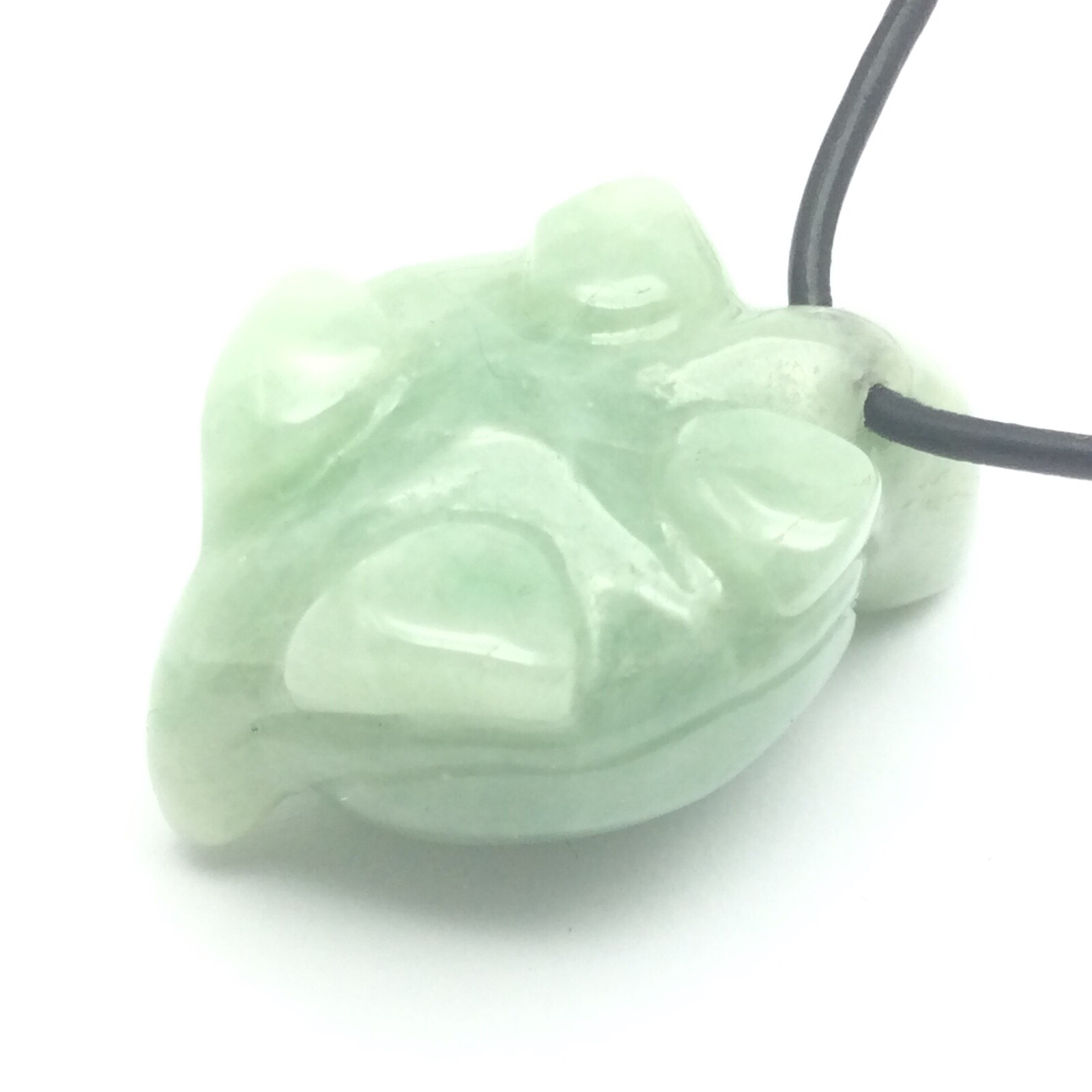 Burmese Jade Turtle Pendant Green Jadeite Jade Stone Necklace Myanmar Burma #6