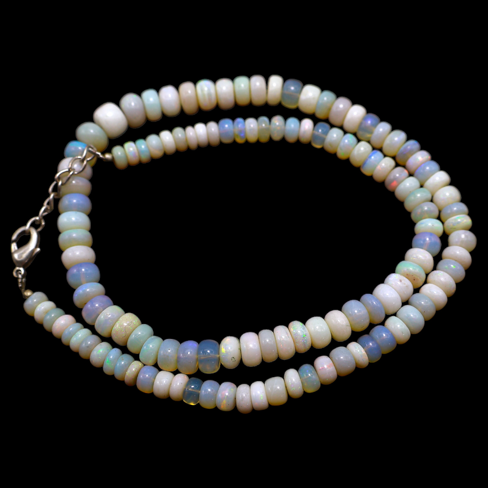 Smooth Fire Opal Beaded Not Applicable Rondelle Handmade Sister Trendy Necklace