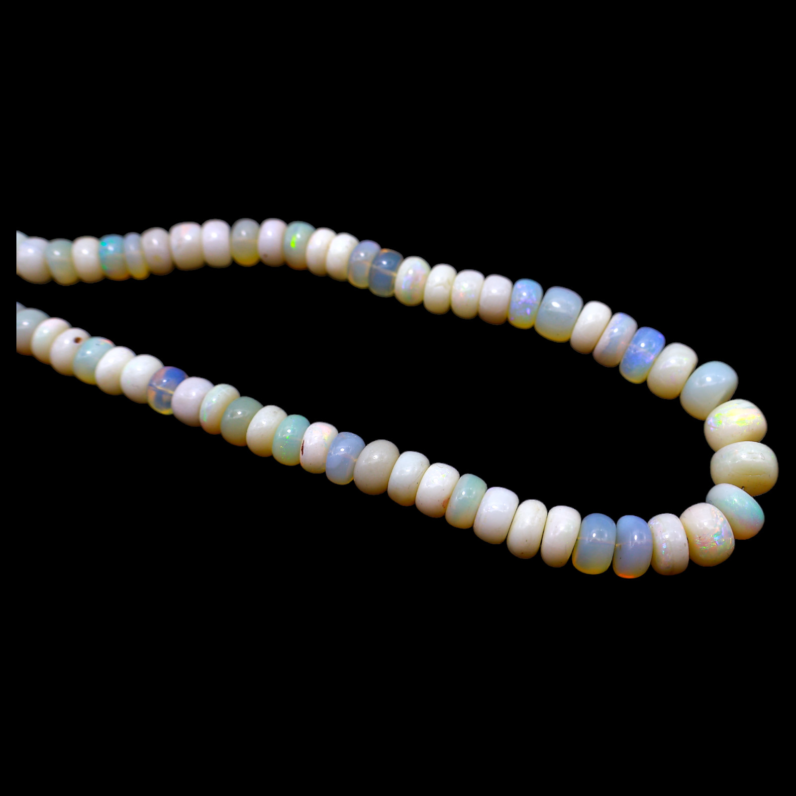 Smooth 5X8 MM Fire Opal Beaded Not Applicable Rondelle Daughter New Necklace