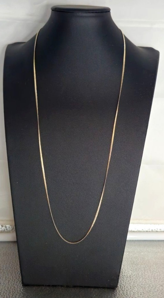925 Sterling Silver S925 Snake Chain Necklace 14 Inches Lobster Clasp