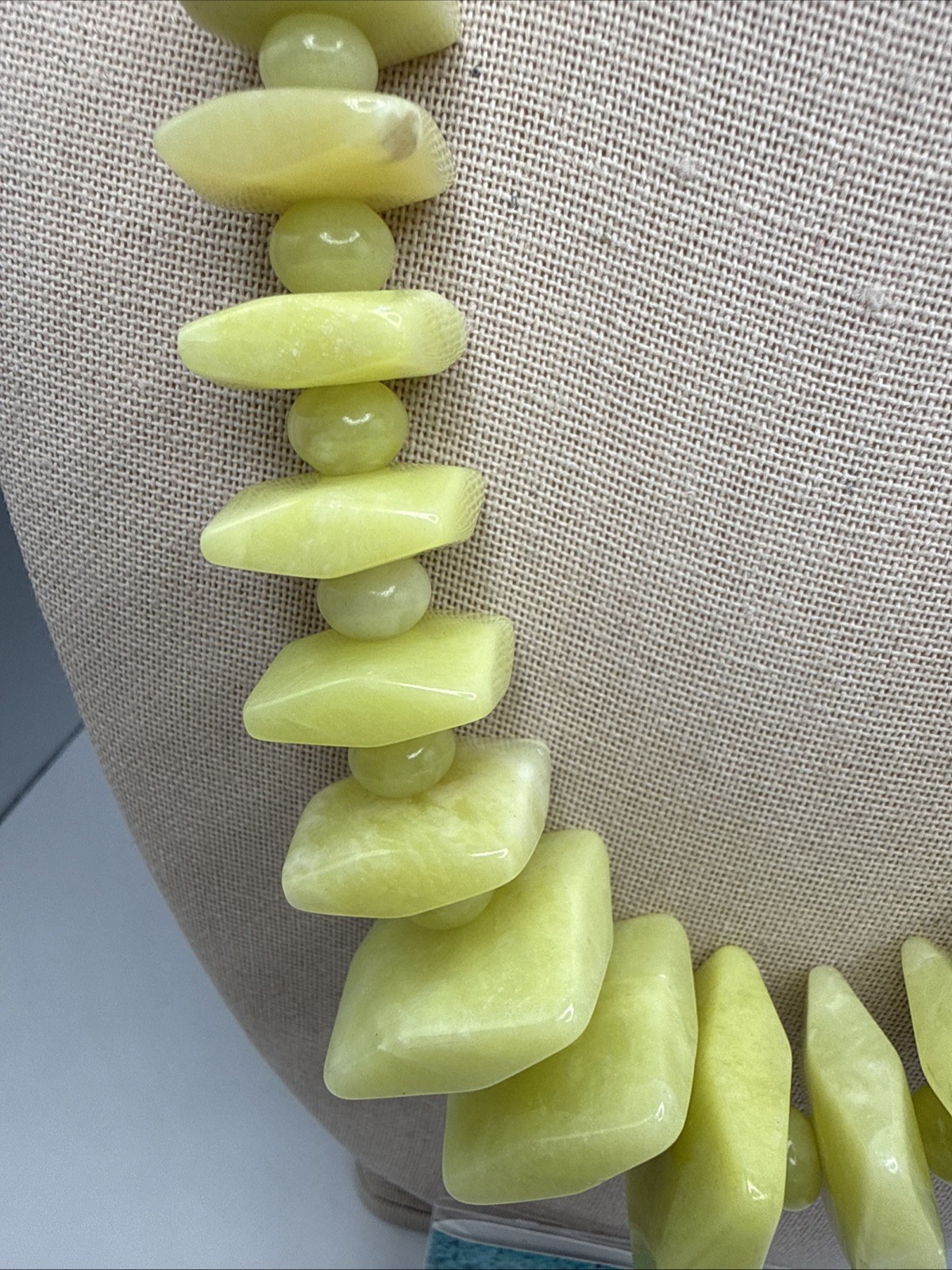 Jay King Natural Korean Serpentine Freeform Sterling Silver Necklace