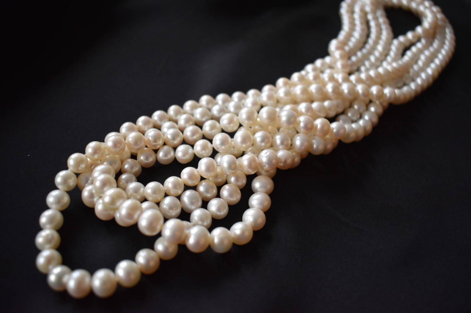 100 Inch Opera Length Endless Genuine Freshwater Pearl Necklace