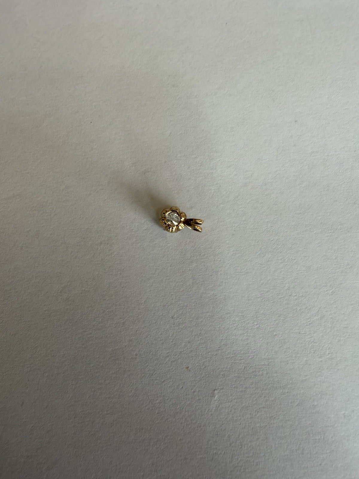 0.28ct Round Natural Diamond Yellow Gold Solitaire Pendant