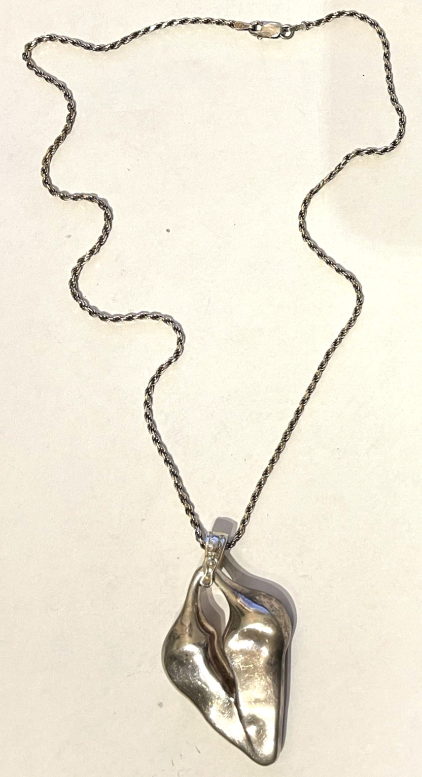 Broken Heart “Forgive” Pendant, Robert Lee Morris RLM Studio Sterling Silver 925