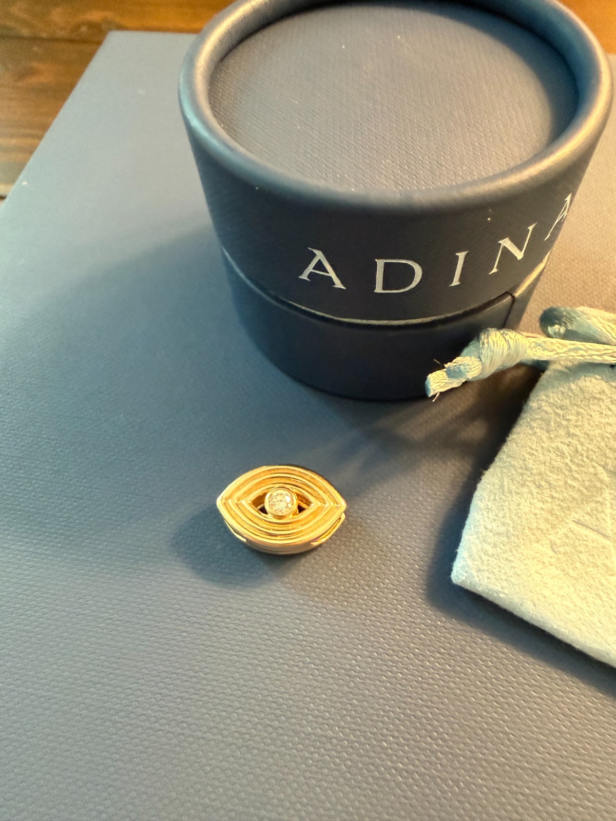 Adina Reyter Groovy Lab-Created Diamond Evil Eye Big Bead