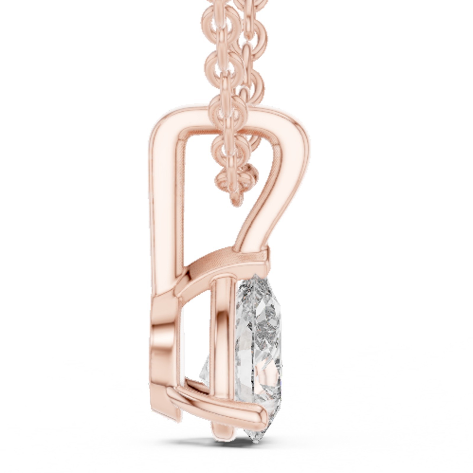 Certified VVS1 Lab Grown Diamond Women Infinity Promise Pendant 14K Gold Over