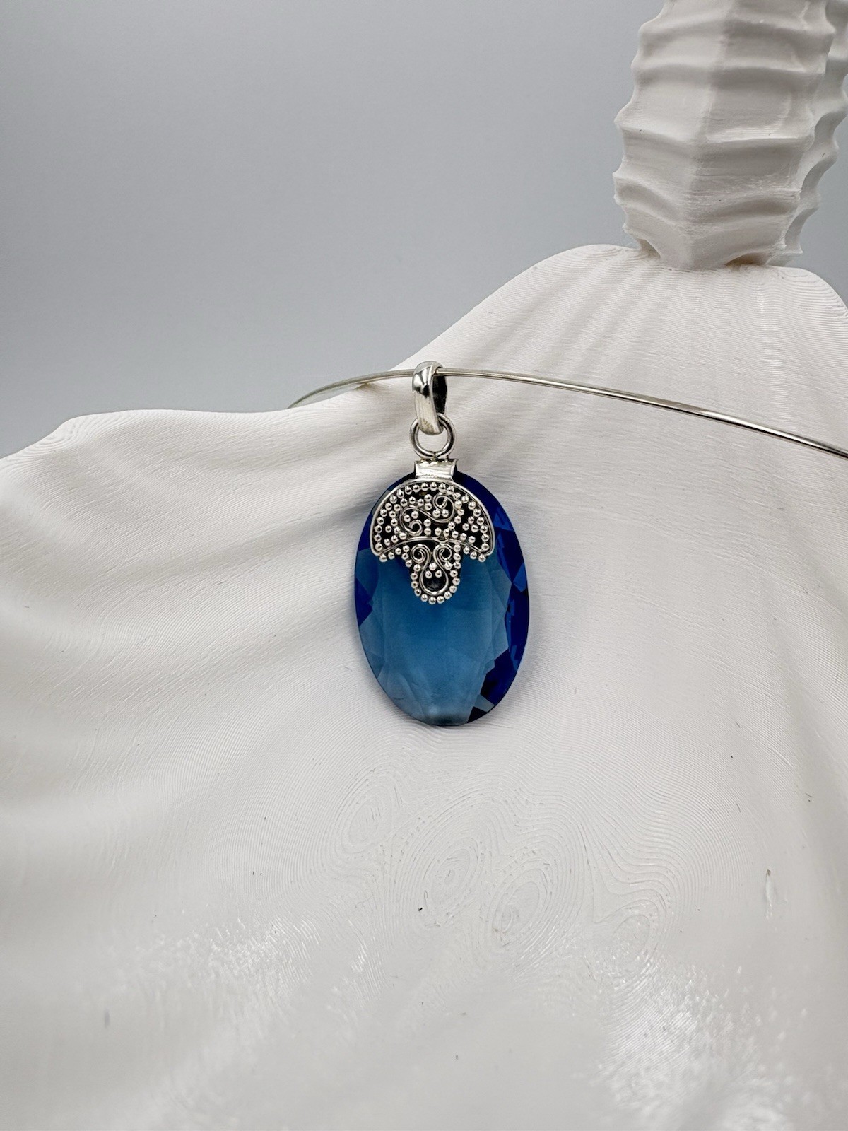 925 Solid Sterling Silver 24CT Genuine Tanzanite Gemstone Pendant – Pendant Only
