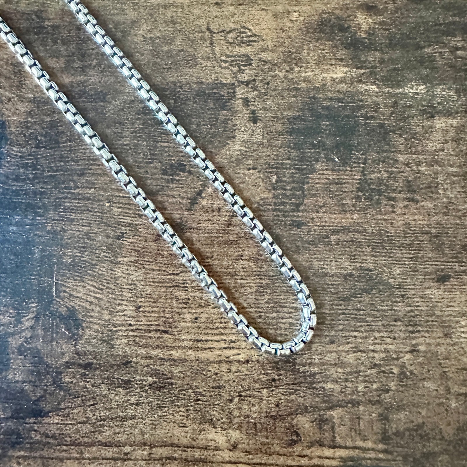 David Yurman Medium Box Chain Necklace – 3.6mm – 22″ – FREE SHIPPING