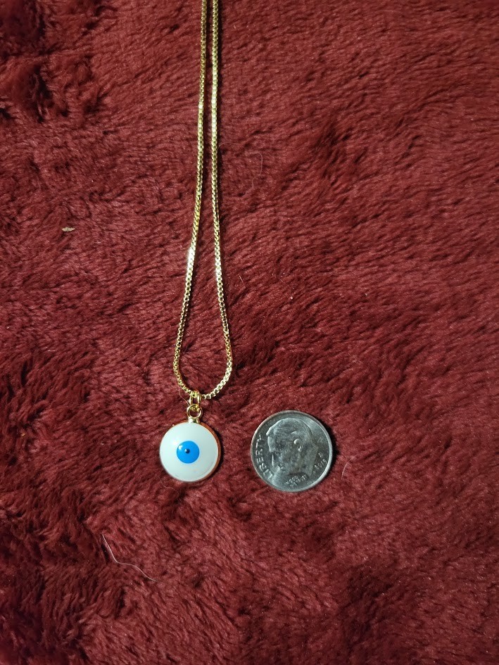 evil eye necklace gold
