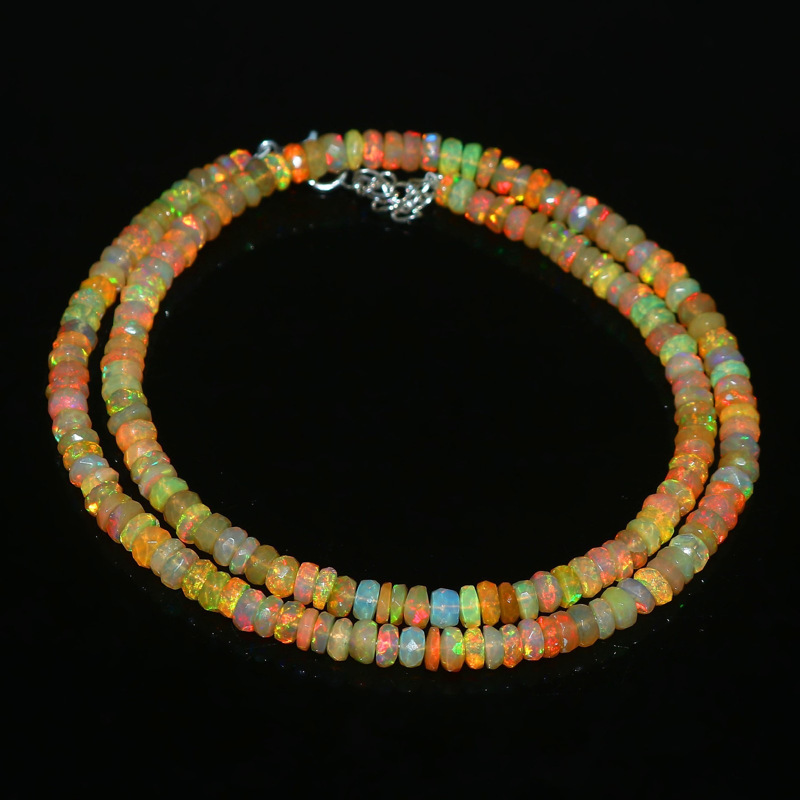 Natural Opal Beads Rondelle Opal beads Yellow Color Opal Jewelry Birthday Gift