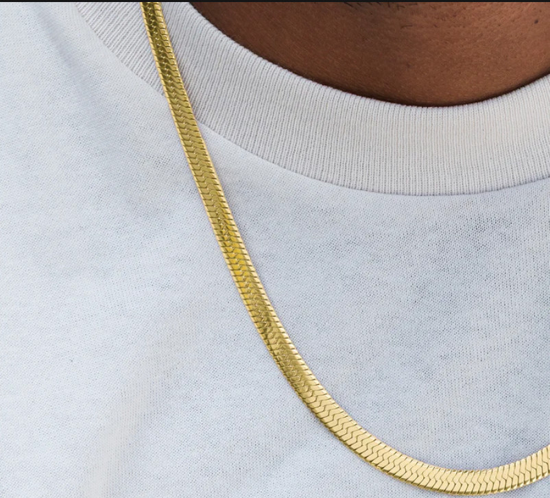 Herringbone Chain in Yellow gold – Multiple sizes available