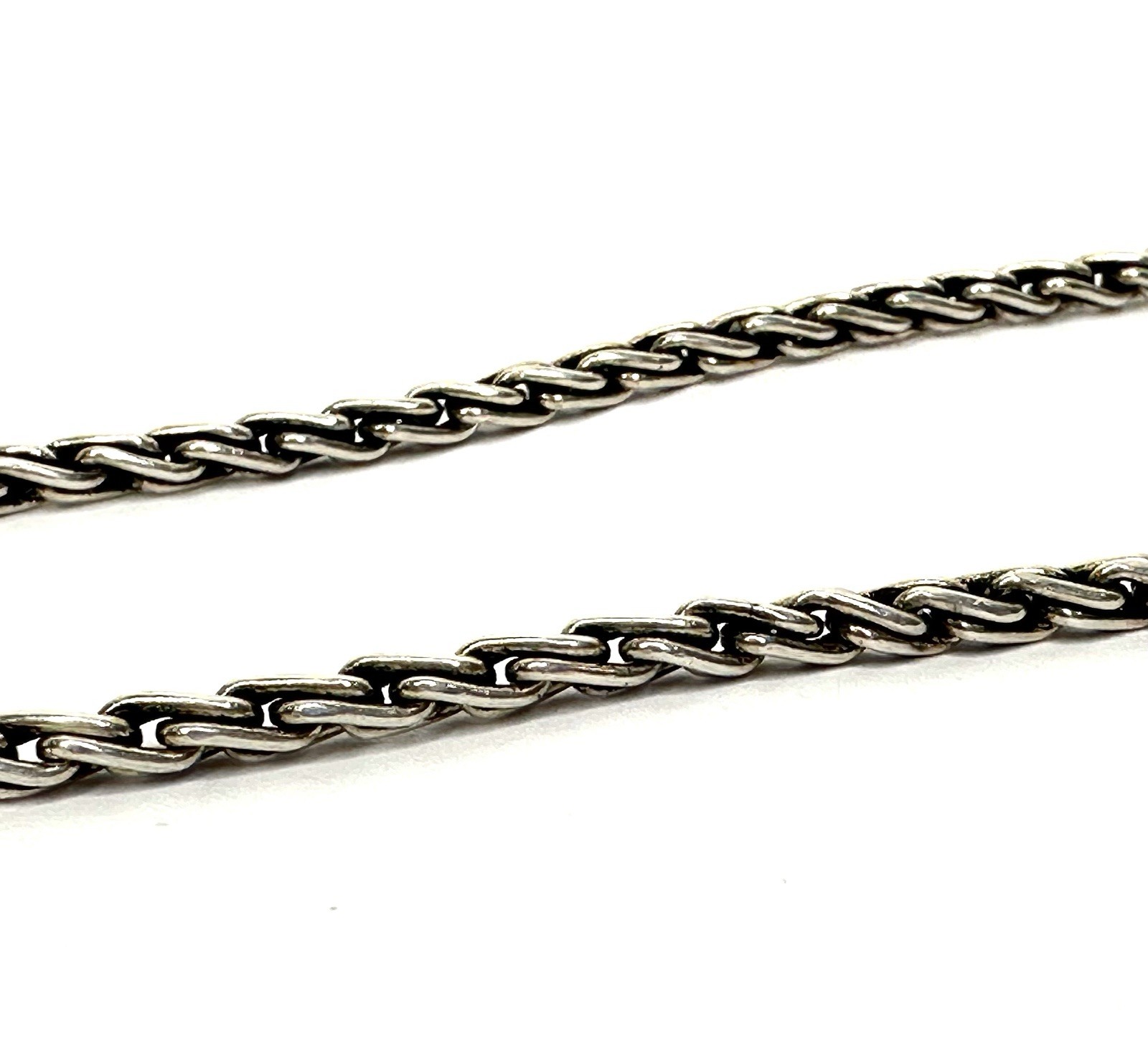 Sterling Silver Rope Chain Necklace 16” | Egypt 925 | S-Hook Clasp | 19g