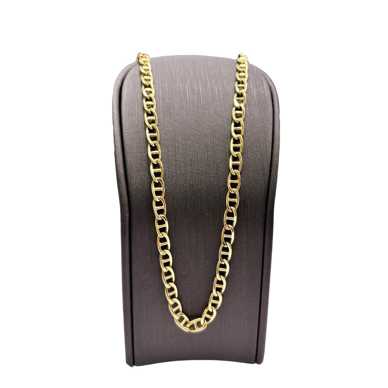 18ct 18K Yellow Gold Italian Anchor Mariner Chain Necklace 13.30 Grams 52cm. New