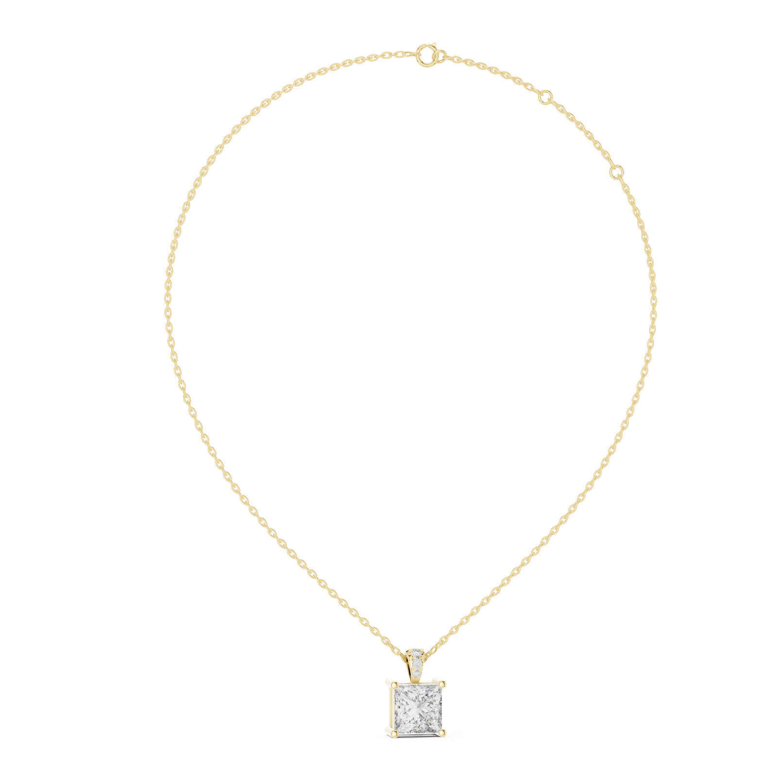 Fine Lab Grown Diamond Pendant Necklace for Women | IGI Certified | Timeless Lux