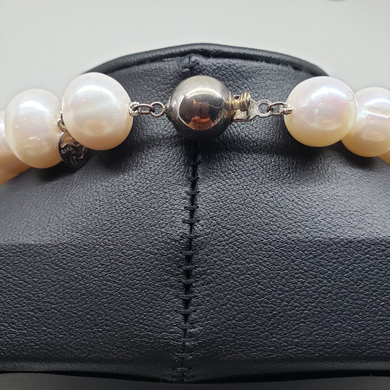 16″ Cultured Pearl Opaque Strand Necklace 11-12MM