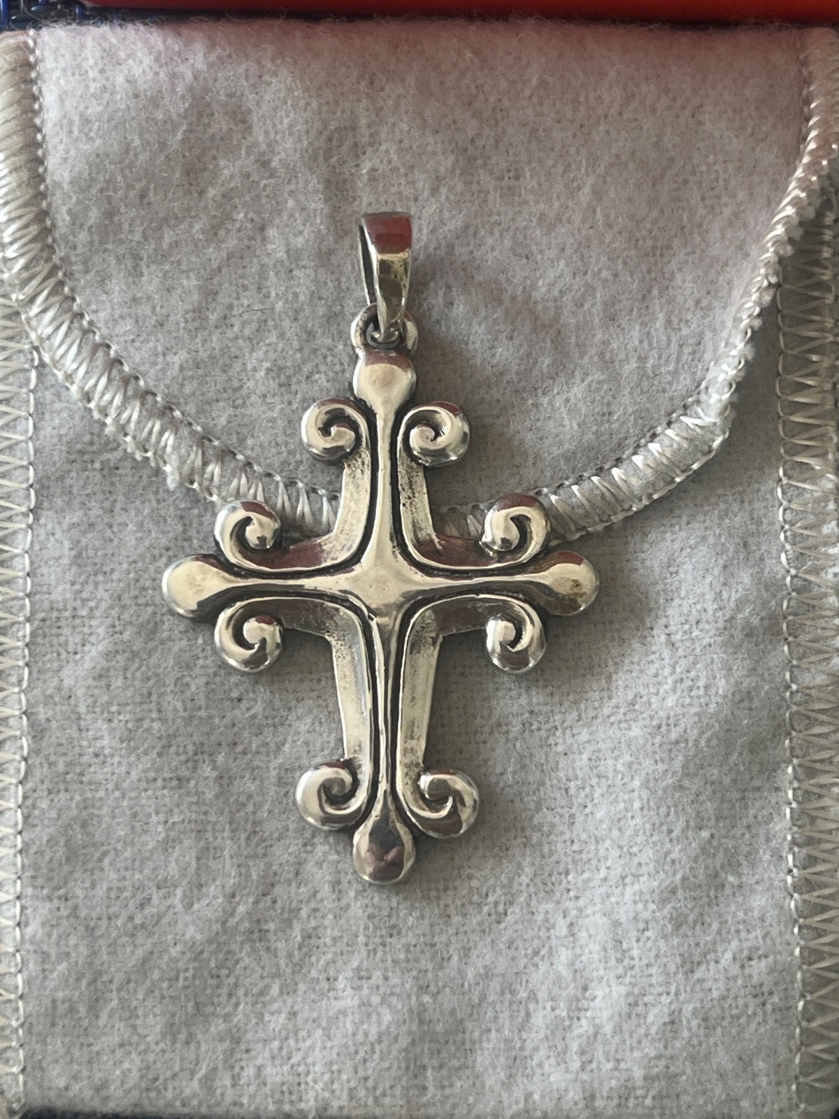 Retired James Avery Sterling Silver Cross- Large