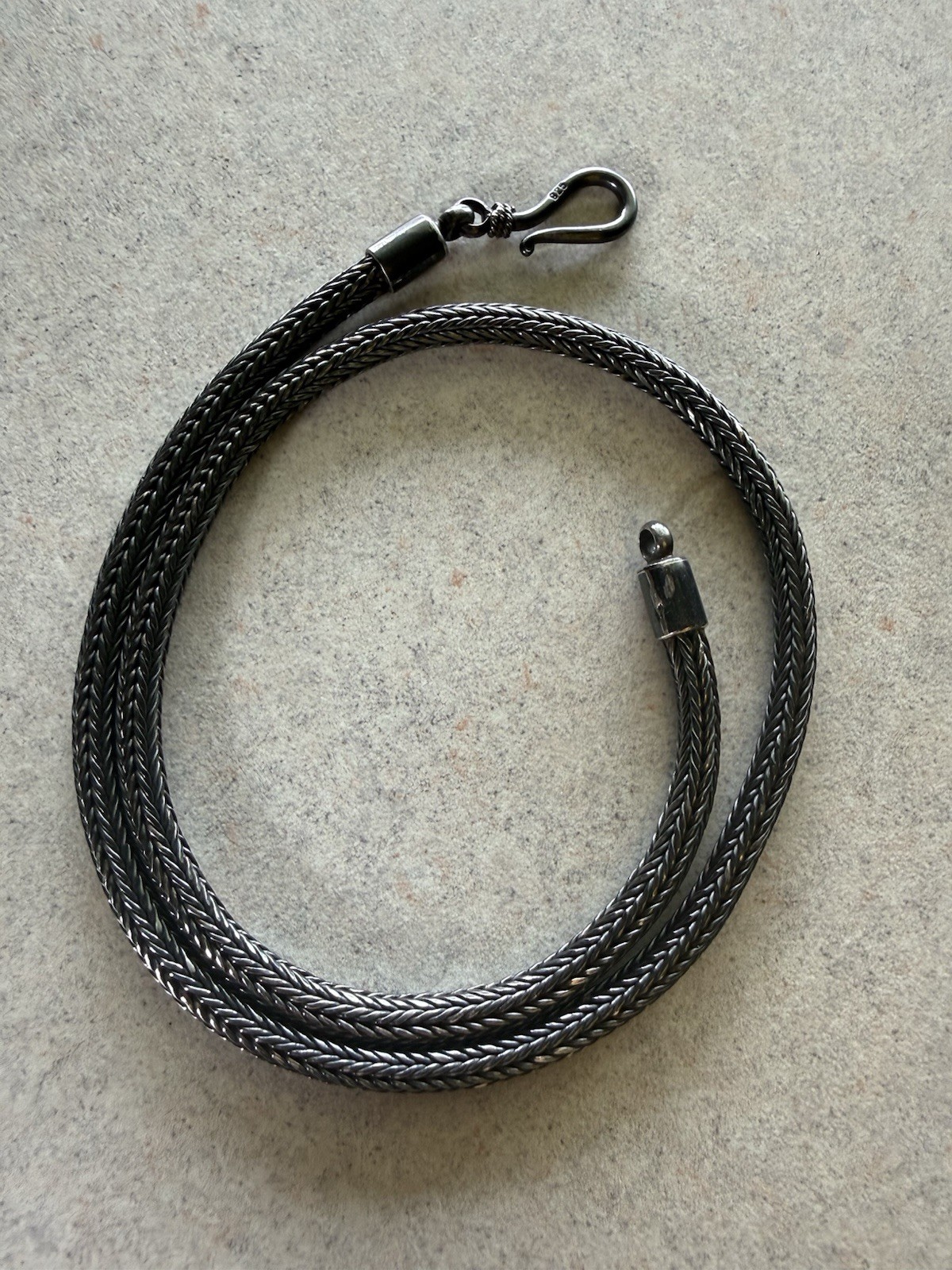 Heavy 925 Silver Foxtail Chain 17”