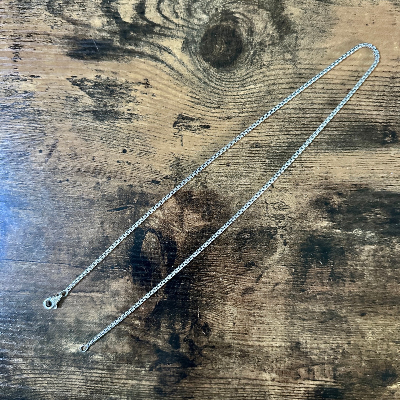 David Yurman Box Chain Necklace in Sterling Silver – 2.7mm – 20″ – FREE SHIPPING