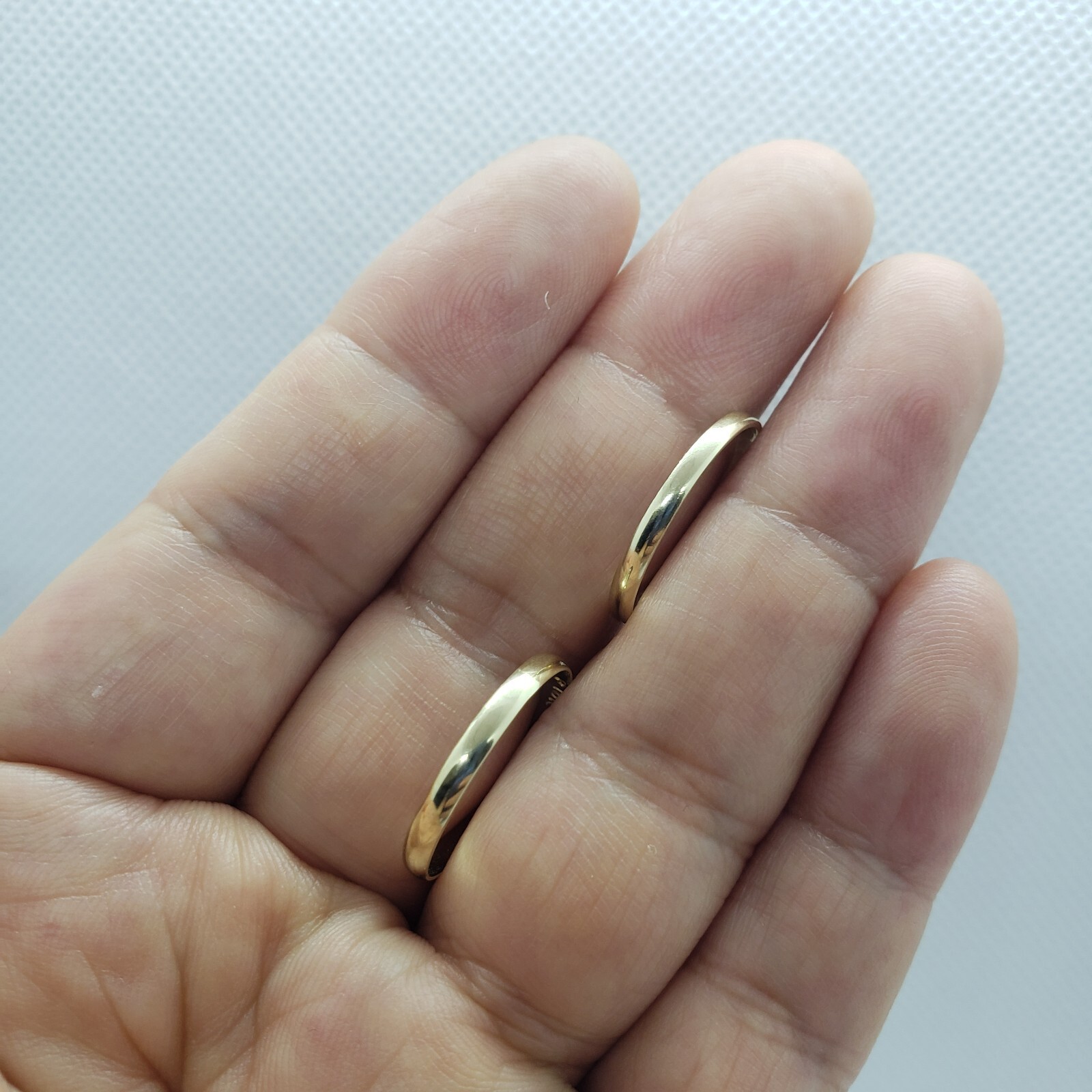 Authentic 10K Solid Yellow Gold Plain Knuckle Band Ring High Quality Sizes 2-7