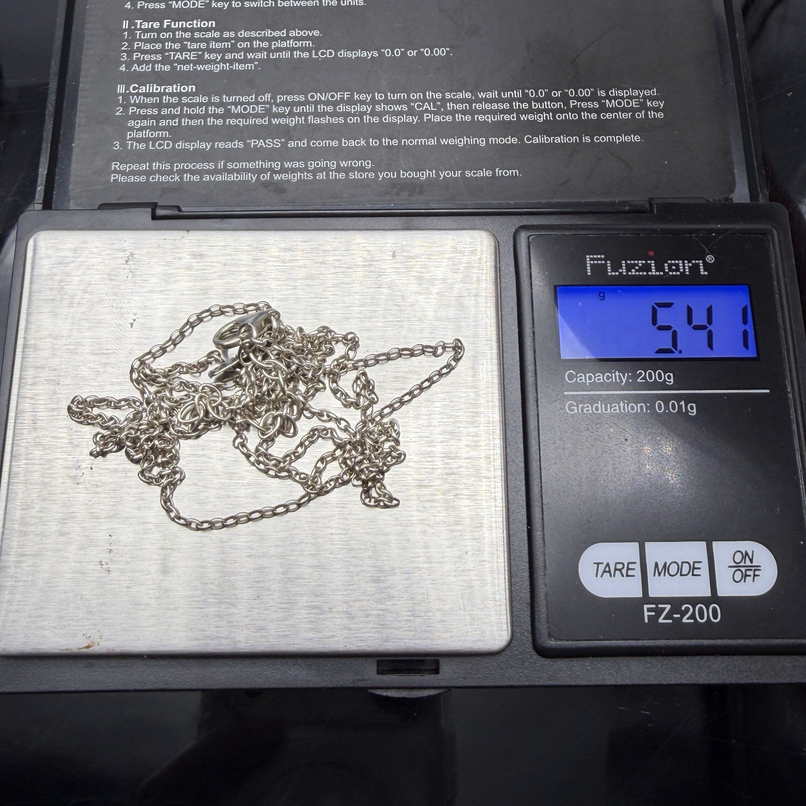 Shablool Didae Sterling 925 Silver Israel 1.5mm Rolo Chain Necklace 30″+2″ Long