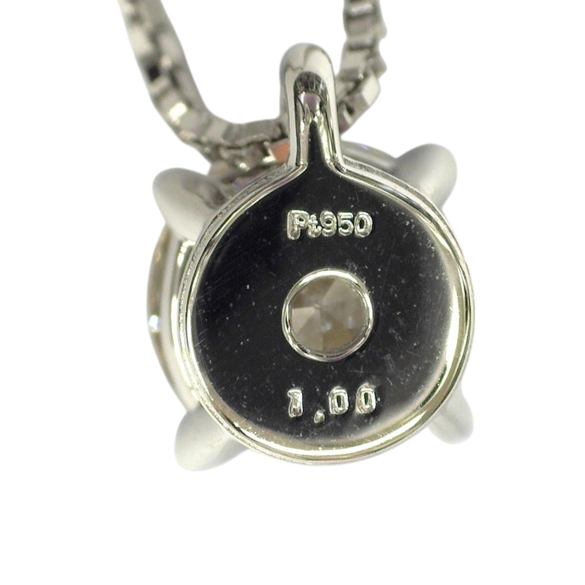 Diamond 1.028 carats Necklace diamond Very Light Brown Women ネックレス