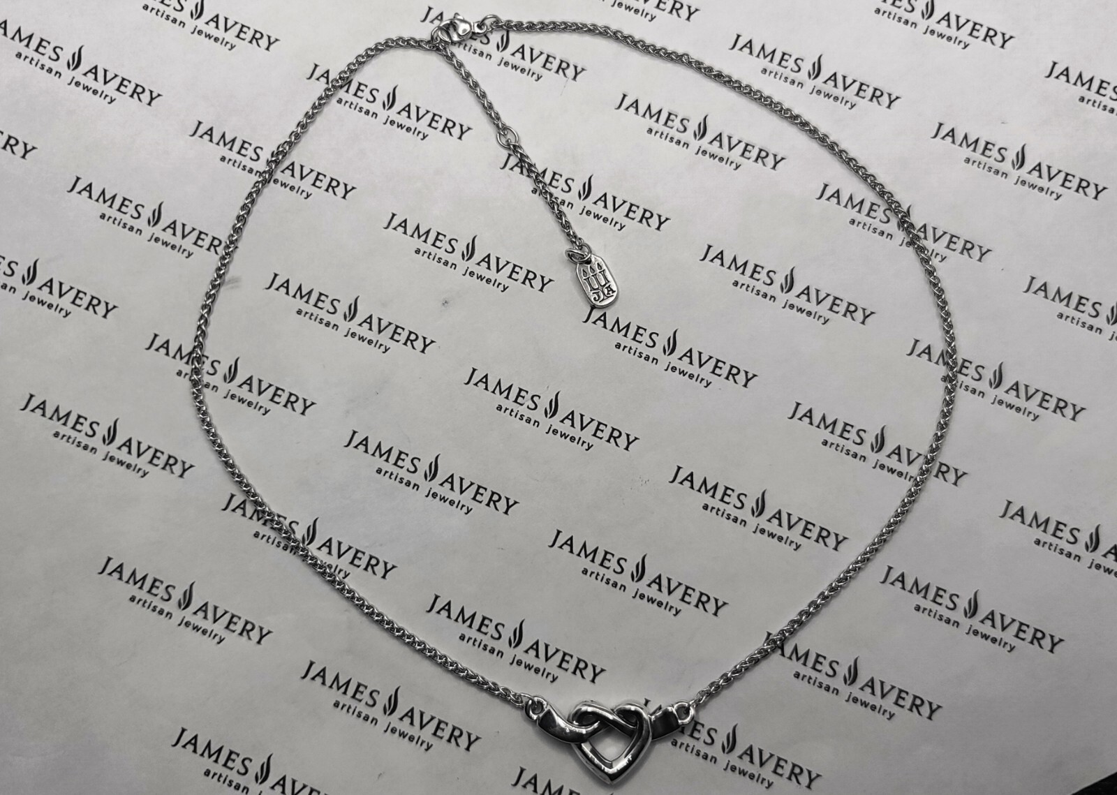Authentic James Avery Heart Knot Necklace 17″ 16″ & 15″ 925 DB-88, NK-79 $ 145