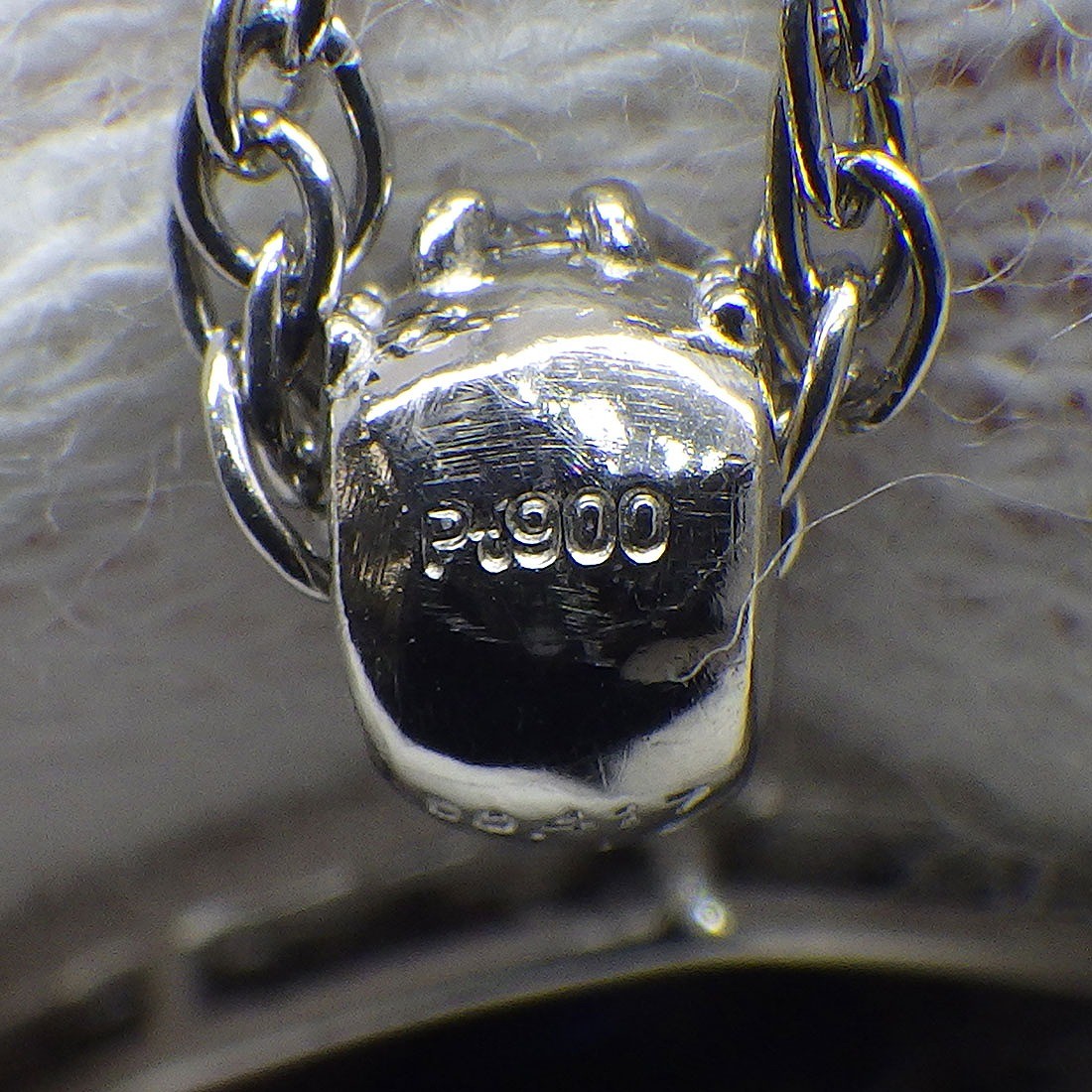 Fine Jewelry Necklace Oval Cut Blue Sapphire Diamond PT900 PT850