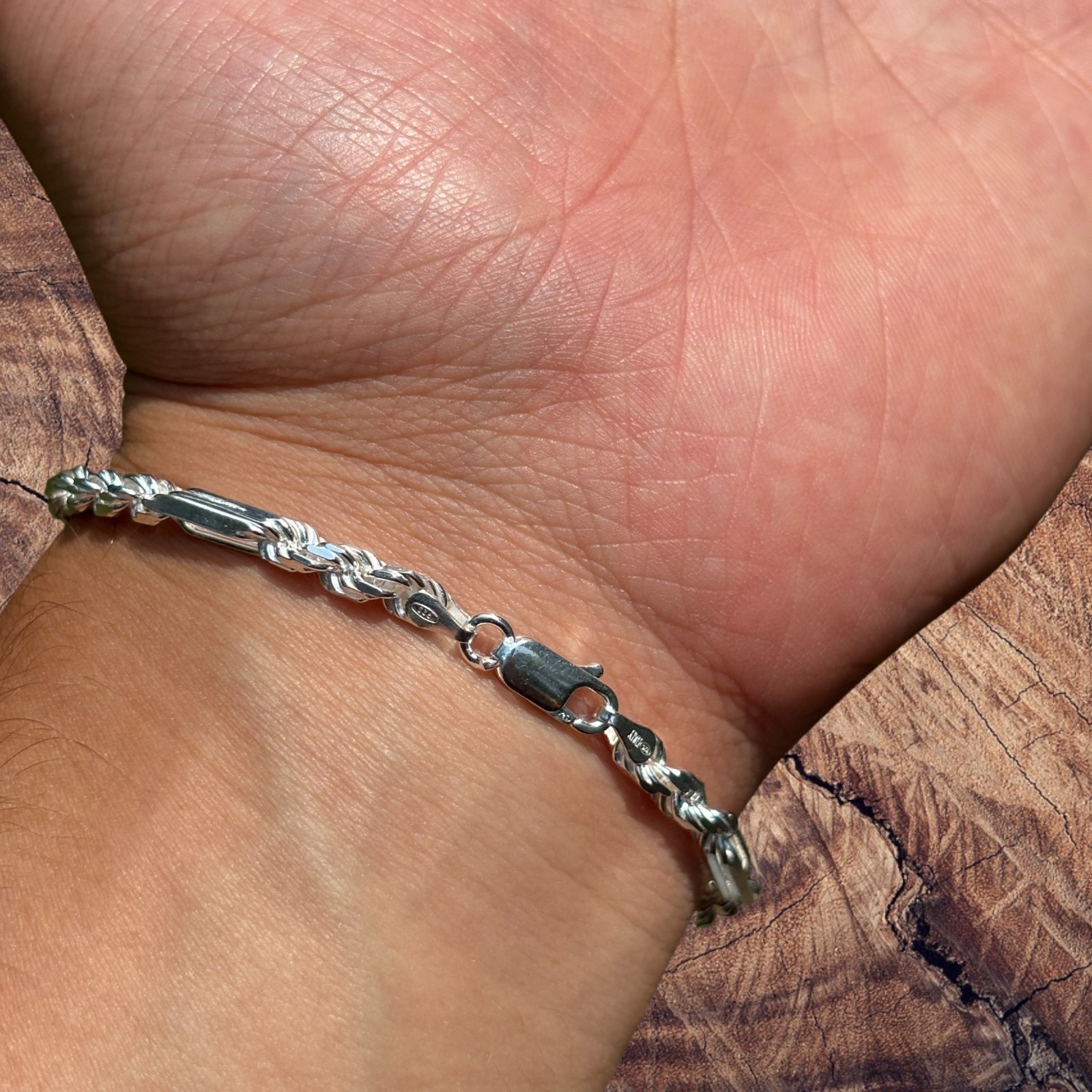 4mm Figarope Milano Bracelet – Solid 925 Sterling Silver Or 14k Gold Vermeil