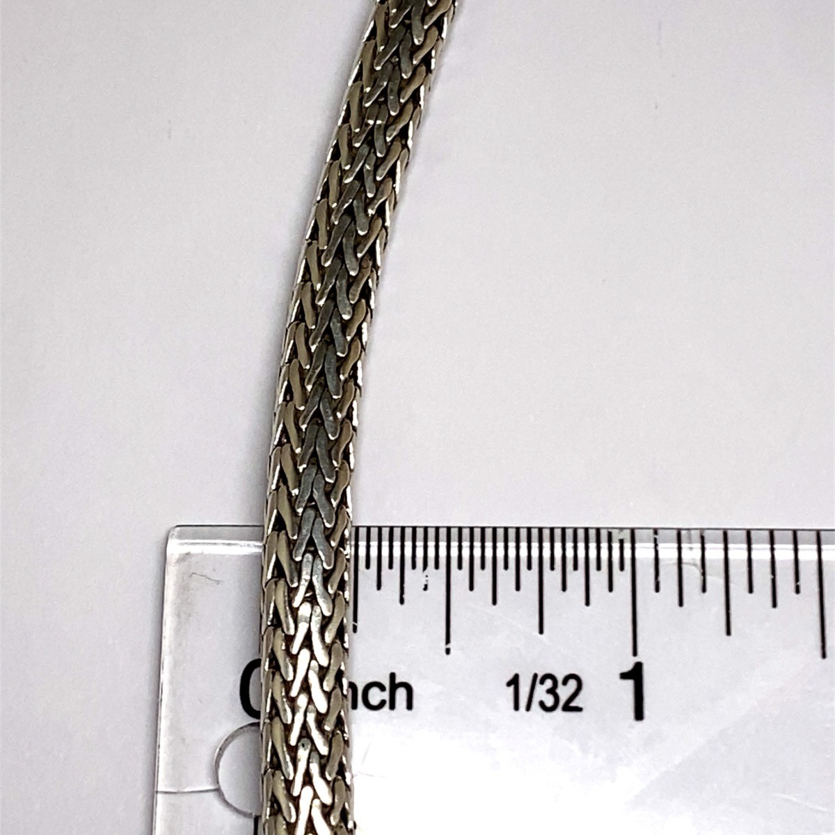 John Hardy Sterling Silver Classic Wheat Chain Necklace (DG7116672)