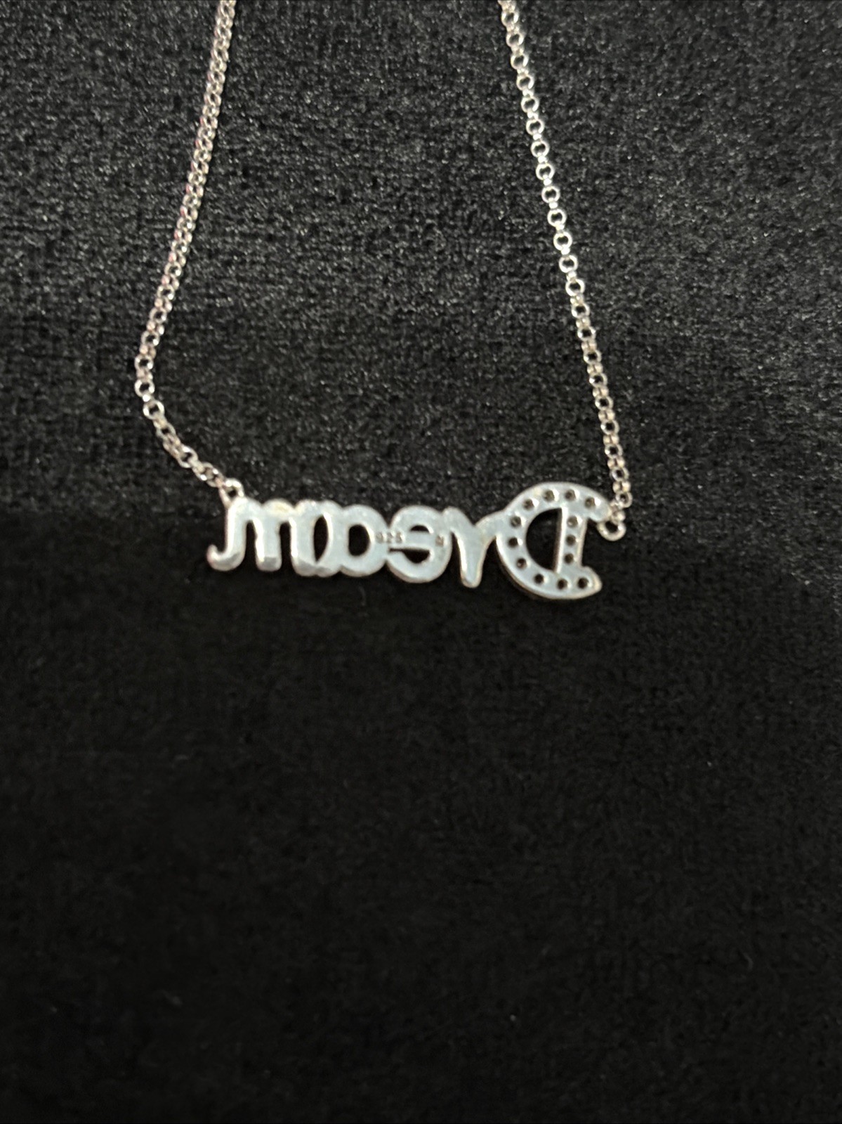 Sterling Silver Necklace With Dream Pendant