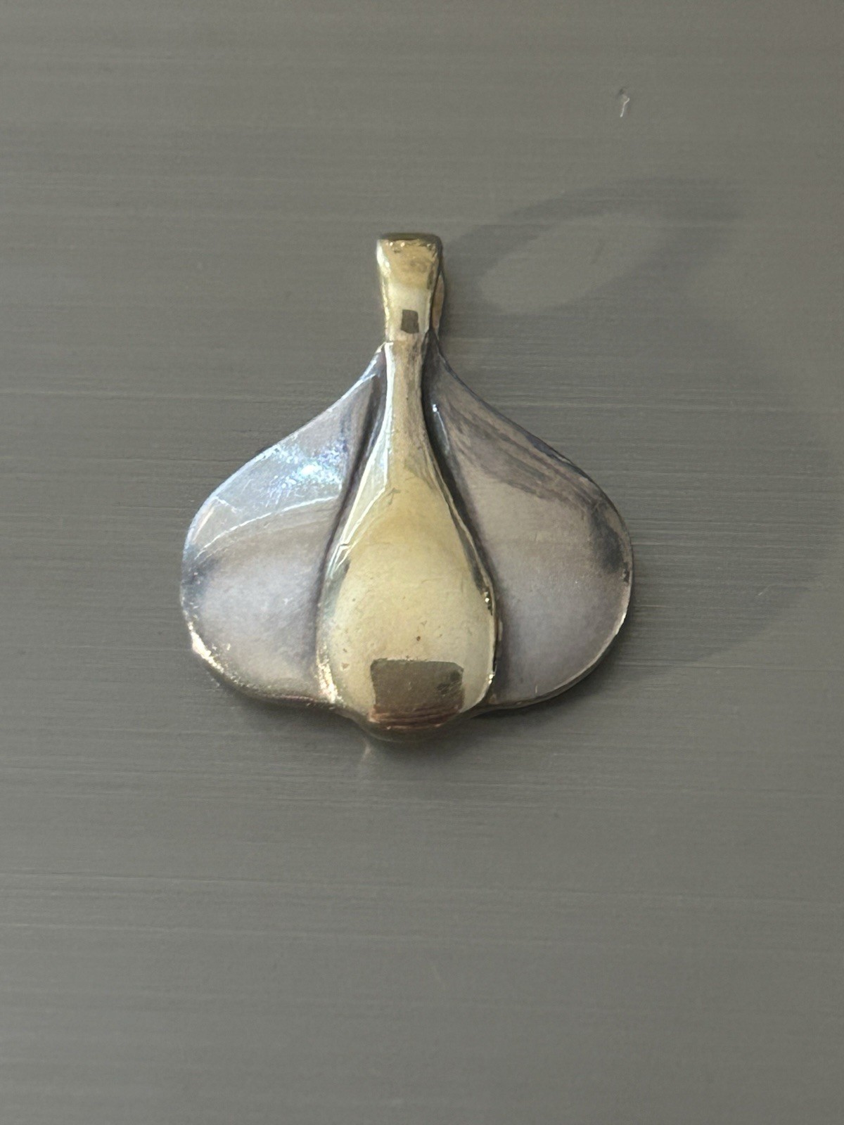 Sterling Silver Quinn Scheurle Modernist Two Tone Pendant 8.75 Grams