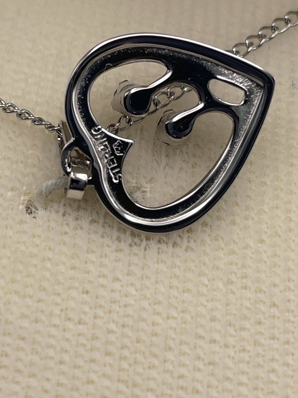 Vintage Marvel Sterling Birthstone Heart Pendant June Alexandrite New Old Stock