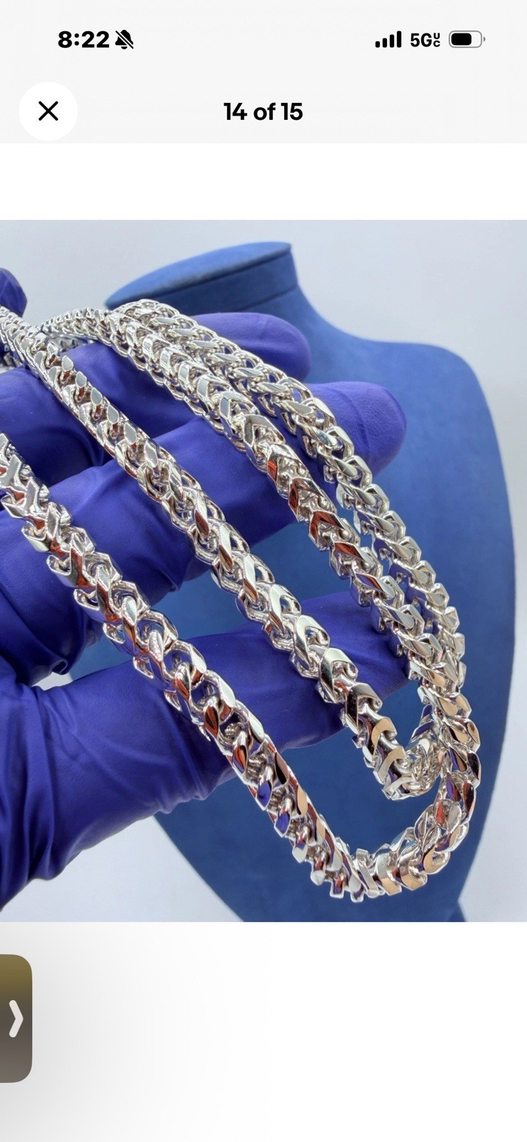 HEAVY SOLID 925 ITALY STERLING SILVER FRANCO CHAIN NECKLACE 28 6MM 863G G2U