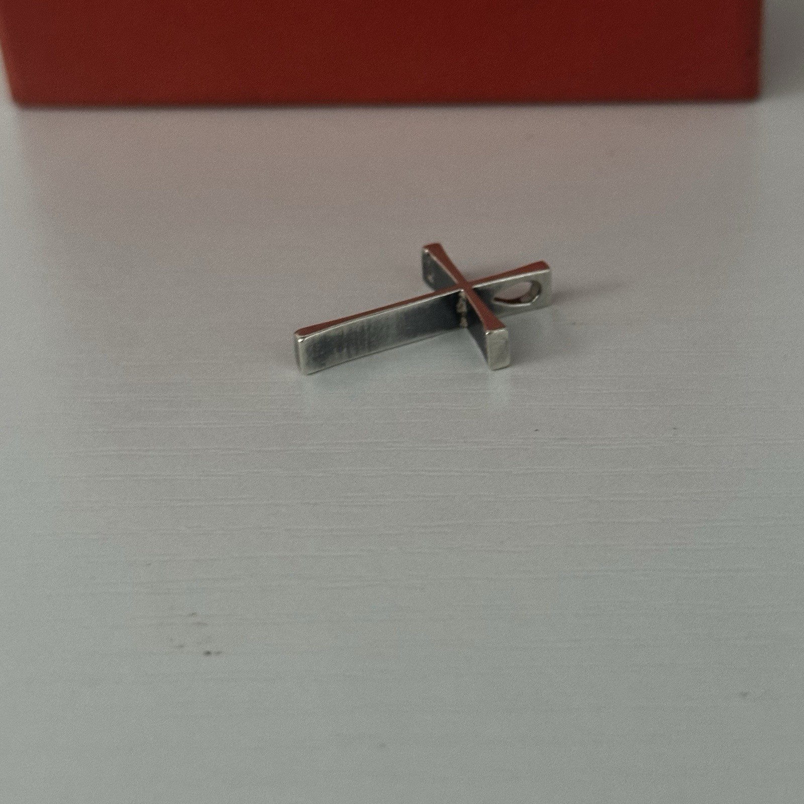 Retired Rare James Avery Thick Cross Pendant with Inner Bail