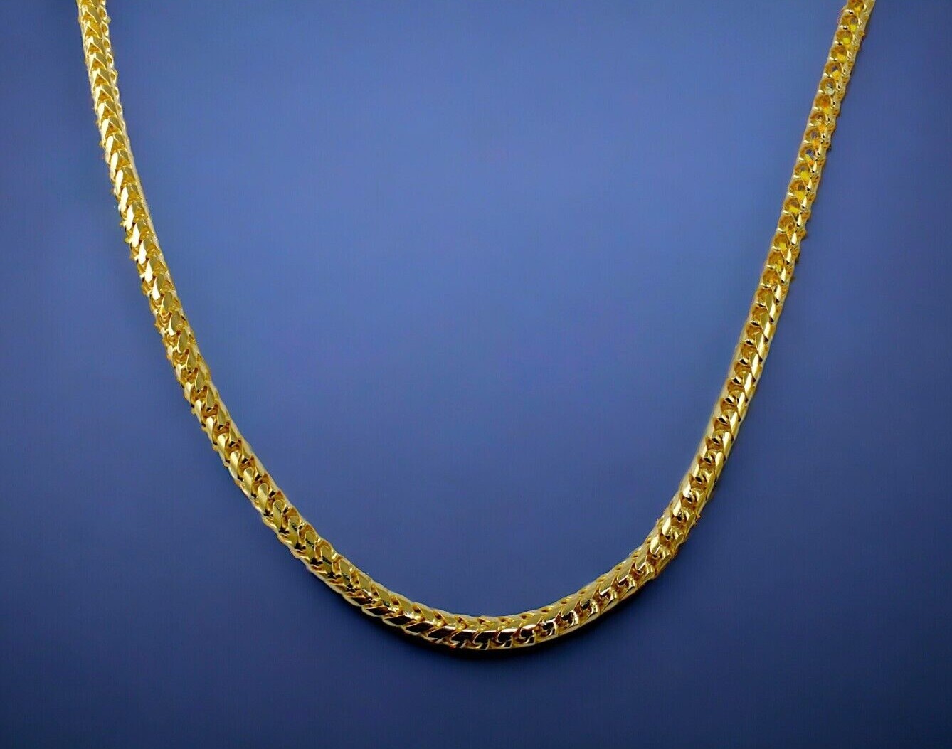 14K Yellow Gold SOLID Franco Round Box Necklace Bracelet Chain 1mm-6mm 7″-30″