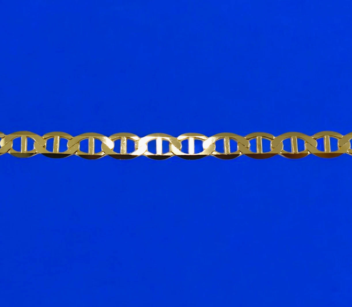 10K Yellow Gold SOLID Anchor Mariner Necklace Chain Link 3mm-10mm 16″-30″