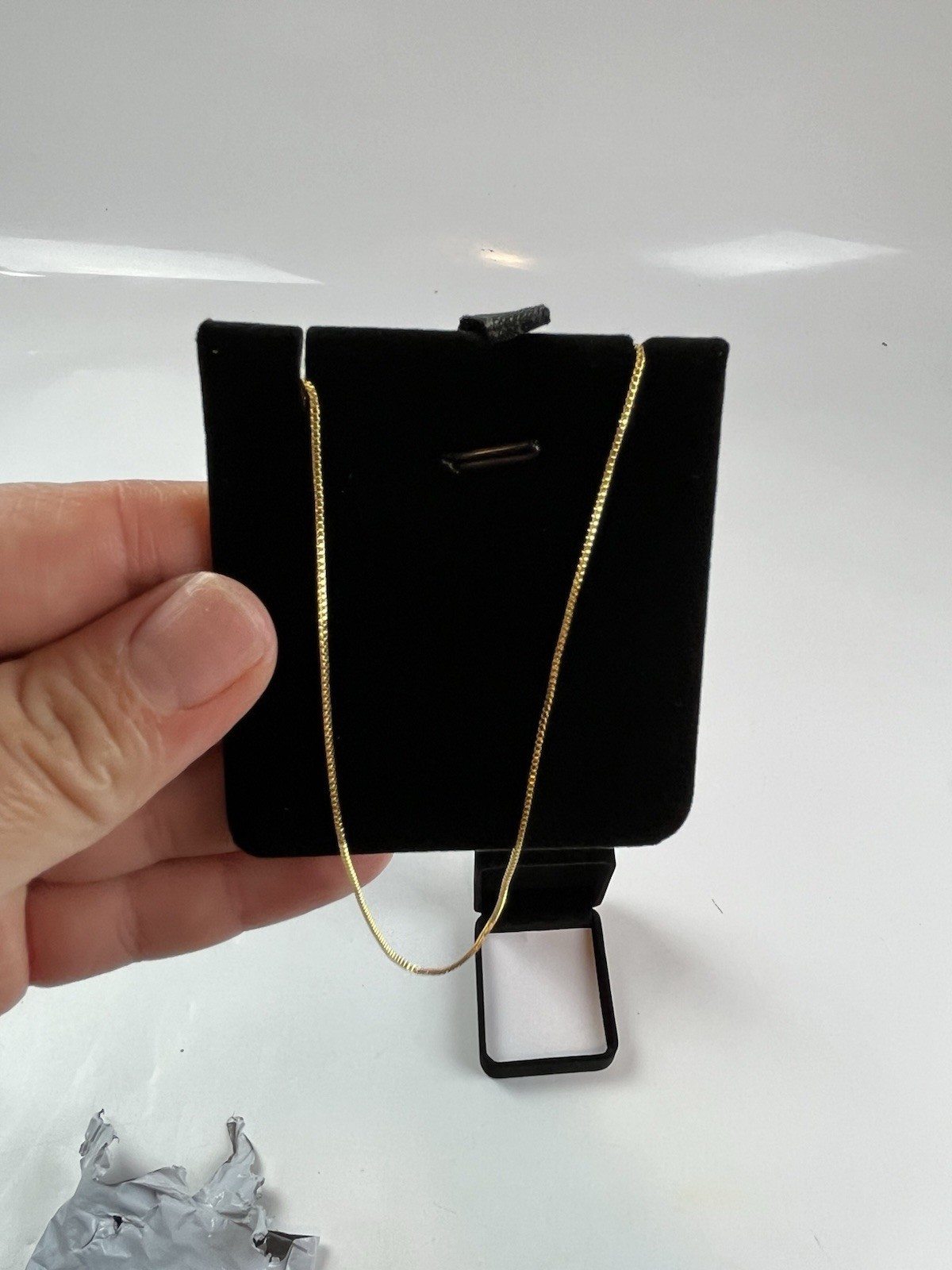 Spetlex 14K Yellow /white/rose Gold Box Chain Necklace Lobster Clasp 20in