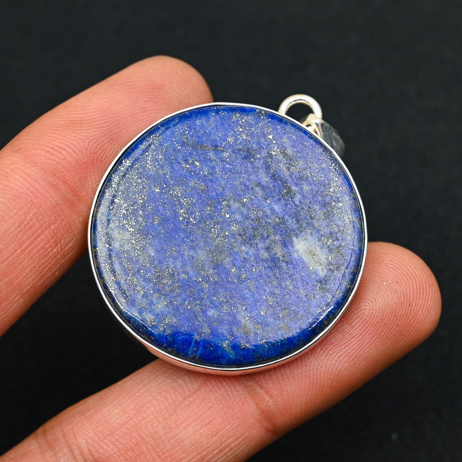 Lapis Lazuli Gemstone 925 Sterling Silver Handmade Pendant Jewelry Gift For Her