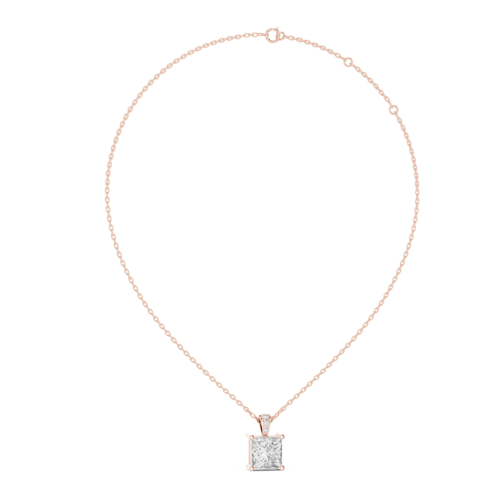 Fine Lab Grown Diamond Pendant Necklace for Women | IGI Certified | Timeless Lux