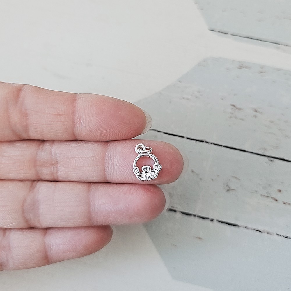 Sterling Silver Tiny Ladybug Charm Necklace