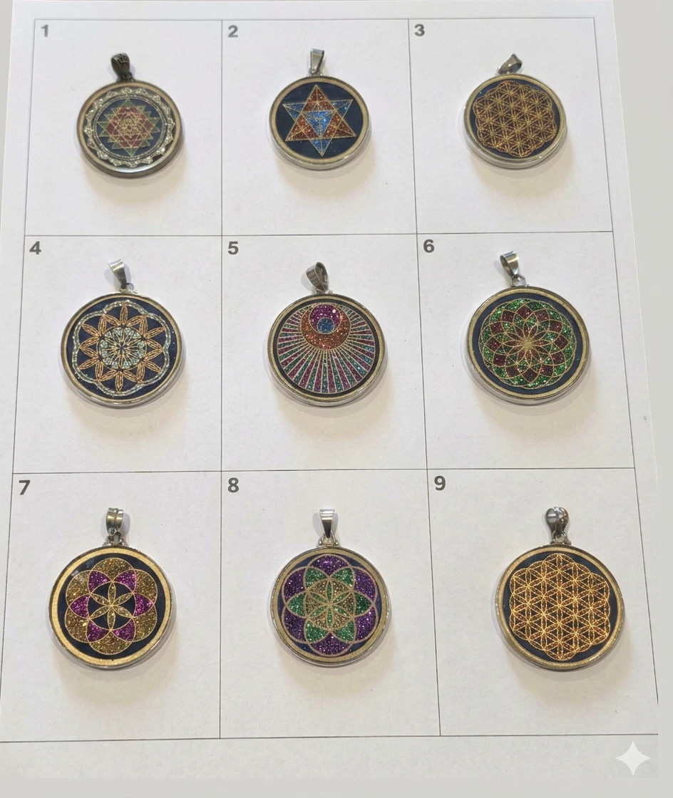 Lapis Lazuli Pendants – Sterling Silver – Sacred Geometry – Multiple Variations